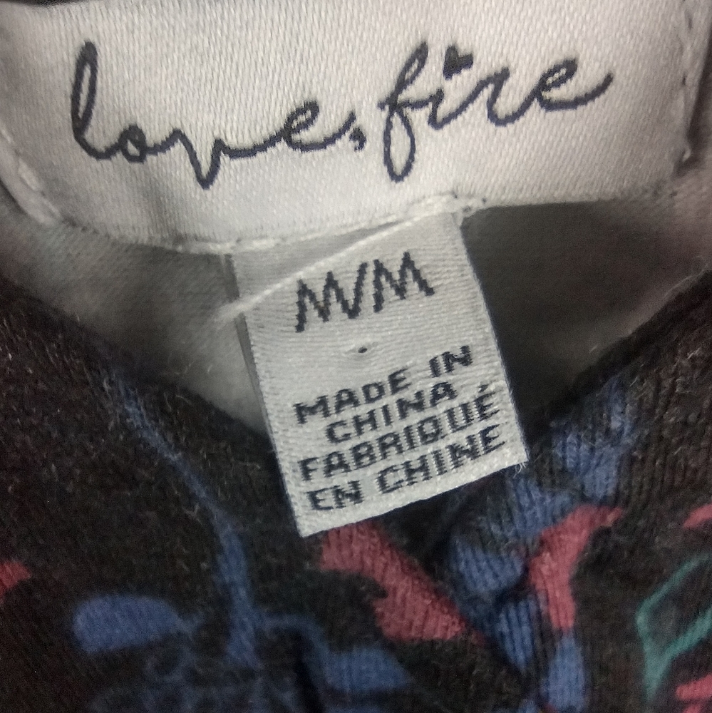 Love Fire Kids Floral Print Spaghettis Strap Dress Size Medium NWT - Picture 3 of 9